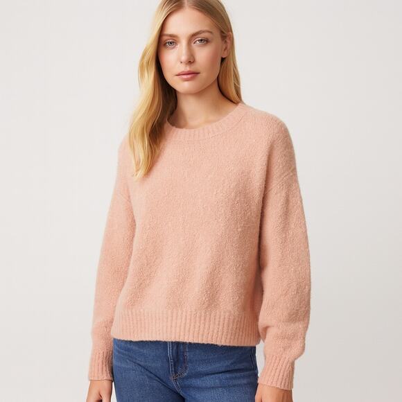 Express Crew Neck Sweater Peach - Picture 1 of 8